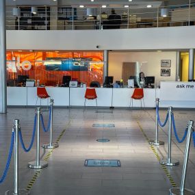 Reception area inside the Ford Service Centre Hull
