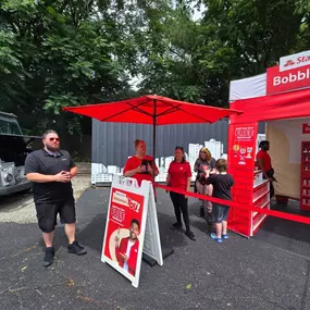 Dayton Mac N Cheese event from now until 5:30.
Stop by the booth and get your FREE BOBBLEHEAD!!!