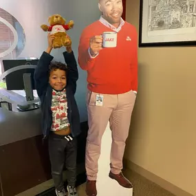 ???????? Have you met Jake from State Farm? This little cutie got his picture with Jake while in our office last week. Not only does Jake have the best khakis in the biz, but he also saves you money on your insurance! Give us a call and see how we can help you protect what matters most. ???? Trust us, you won't regret it! #JakeFromStateFarm #statefarm #insurance #lakeoswego #InsuranceAgent