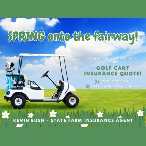 Spring has sprung, and so has the golf season! We are here to ensure your golf cart is protected on and off the course. Reach out to our State Farm Insurance Agency for golf cart insurance today!