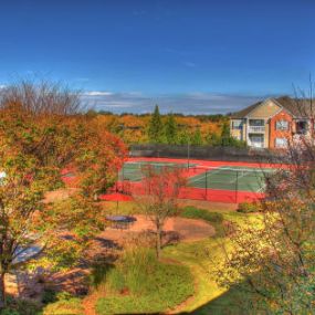 Tennis Court and Landscaping