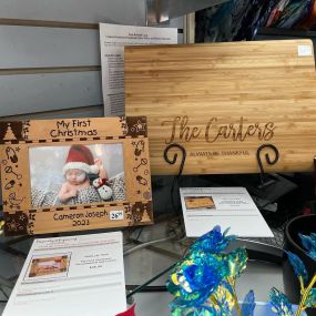 We have a lot of great gift options, if you’re looking for an alternative to flowers ???? we have some great personalized engraving options! These “to my son” keepsake boxes have been especially popular this holiday season ❤️