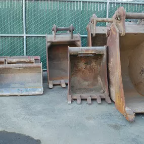 Construction bucket rentals in Signal Hill, California.