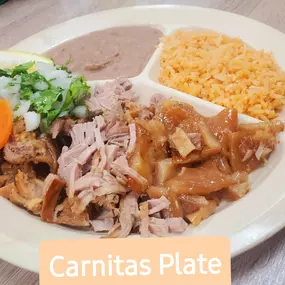 Carnitas al Estilo Michoacan- carnitas plate