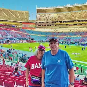 Team member Bonnie at the Alabama game.