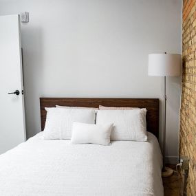 Bedroom at Bostad Apartments, North Dakota