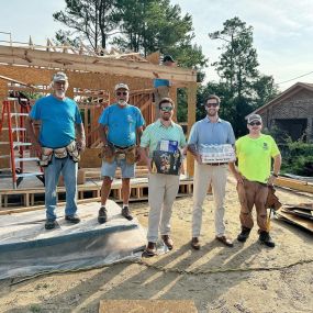 As a small way to show our appreciation for the Habitat For Humanity Georgetown County, we dropped off waters and snacks to the volunteers at one of their jobsites. We really appreciate everything your organization does in our community! ????