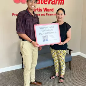 Welcome to the Curtis Ward State Farm family. Thank you for trusting us with your business!