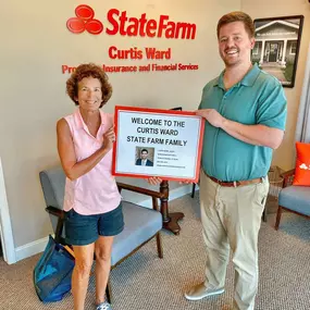 Welcome to the Curtis Ward State Farm family. Thank you for trusting us with your business!