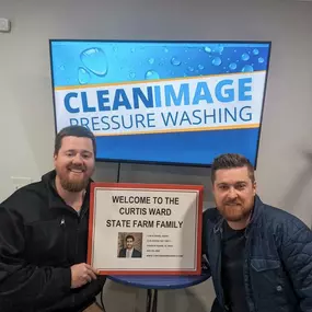 Welcome Clean Image Pressure Washing to the Curtis Ward State Farm family!