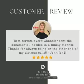 Thank you, Jennifer! We are very fortunate to have great customers like you and team members like Chandler who are always ready to help! ⭐️⭐️⭐️⭐️⭐️