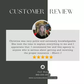 Thank you, Sherri! We are fortunate for your kind words and team members like Christine who are always ready to help! ⭐️⭐️⭐️⭐️⭐️