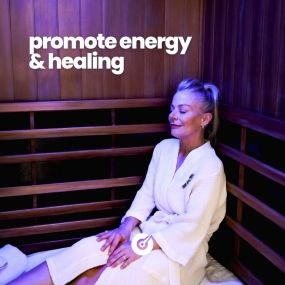 promote energy & healing with infrared sauna