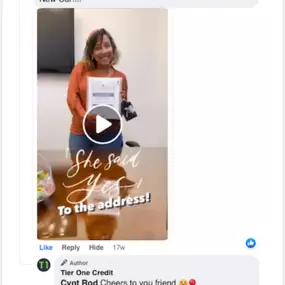 Another great success story. Cynthia was able to restore her credit within the year. She ended her year with a brand new car and yes- a new house!