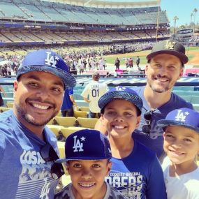 Fun at the LA Dodgers baseball game!