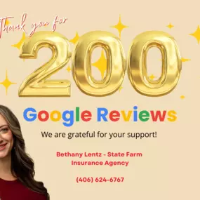 Thank you for your support! Bethany Lentz - State Farm Agency Reviews