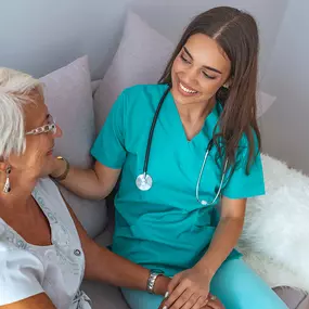Each client is assigned a nurse case manager who oversees the plan of care from start to finish, increasing visits as needed depending on the client’s condition.