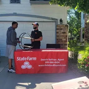 If you are over at The Windsor Townhomes & Apartments for the community garage sale, stop by and say hi to Kenneth Robinson from our team. He says nobody can beat him at corn hole.