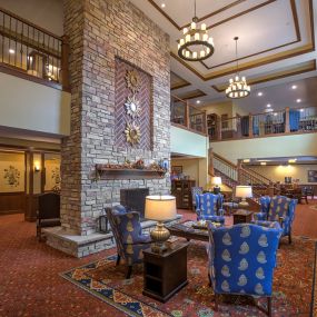 Cardigan Ridge’s memory care features warm colors, soft furniture and special lighting.  The memory care neighborhoods offer a low-stress, welcoming area with accessible spaces and furniture that accommodates those with disabilities.