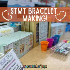 ⭐️ Let’s Make Some Bracelets! ⭐️ Get in your era by making a friendship bracelet! We had one of our STMT bracelet making kits today but don’t worry, we will have another bracelet making event on Sunday, March 10th! To keep up with other fun events like this one, make sure to visit our websites events calendar!!!