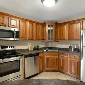 Kitchen with Stainless Steel Appliances