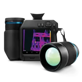 The FLIR T840 24° infrared camera is designed to help electric utility and other thermography professionals comfortably survey equipment both indoors or outdoors and seek out signs of failure all day long.