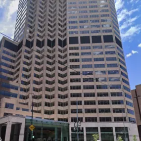 Full building view of the exterior of the Bachus & Schanker Denver office building - Denver Personal Injury Lawyers.