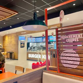 Banquette du Burger King.