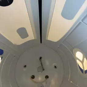 Inside the mild hyperbaric chamber