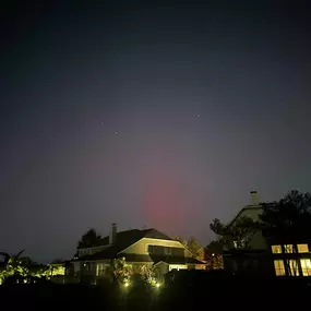 Not very often, you get to walk out into your backyard and see the Aurora Borealis in Cypress, Texas!