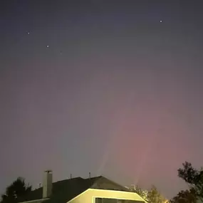 Not very often, you get to walk out into your backyard and see the Aurora Borealis in Cypress, Texas!