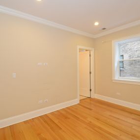 Corner bedroom and window