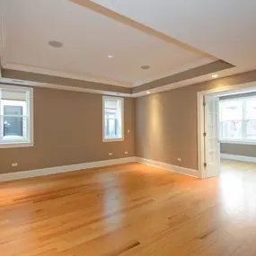 Large bedroom with closets