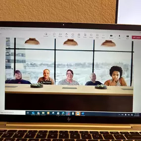 Monday morning meeting in our fancy high-rise.
Getting ready for an awesome week of serving customers!