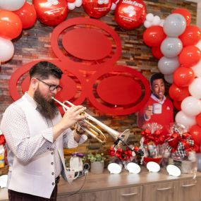 Insuring your dreams, one note at a time! Trust the beard and the trumpet to deliver the best insurance solutions. Martin Armijo - State Farm Insurance Agent, your friendly protector!