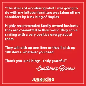 Another great review from a satisfied customer in Naples!