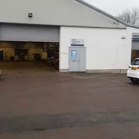 Workshop entrance at  the Ford Service Centre Kirkintilloch