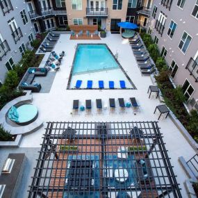 Outdoor Pool at The Dartmouth North Hills Apartments