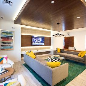 Large Clubhouse With Ample Sitting And Television