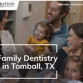 When you walk into Restoration Smiles in Tomball, TX you can be assured that you have found the ideal place for your family’s dental needs. We are committed to providing our patients with the best possible healthcare. For those looking for family dental near me, we provide the best family dentistry in Tomball.