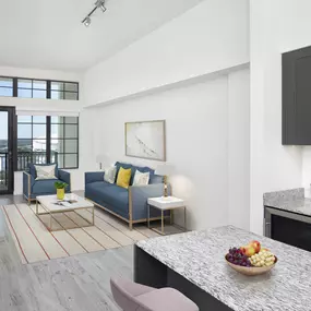 The high ceilings in this penthouse apartment home are a great feature at Camden Central Apartments in St Petersburg, Florida.