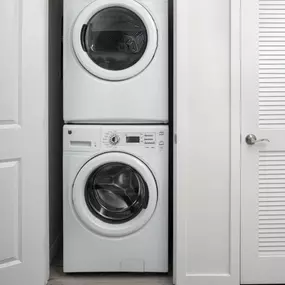 Full-size washer and dryer in every apartment home at Camden Central in St. Petersburg, FL