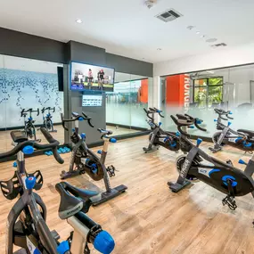 Get your spin on and experience a guided class on one of the spin bikes at Camden Central Apartments in St. Petersburg, FL.