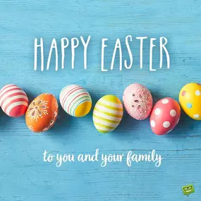 Wishing you a Wonderful Easter weekend! May your day be filled with family, friends, laughter and joy!
