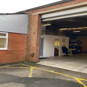 Entrance to the Ford Service Centre Chorley workshop