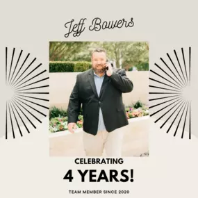 How quickly time flies! Help us wish our Team Leader, Jeff Bowers a happy fourth agency anniversary! Jeff has been an integral part of the success of our agency. His drive, determination, and passion for helping others truly set him apart. Congratulations, Jeff! Here's to many more years!