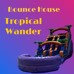 Quintero Party Rental-  bounce house tropical wander