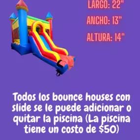 Quintero Party Rental- jumper con slide