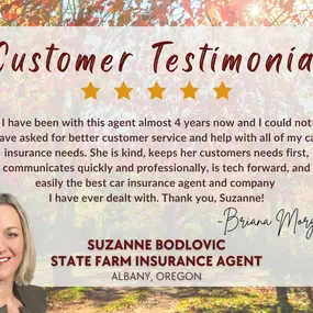 Suzanne Bodlovic - State Farm Insurance Agent Reviews