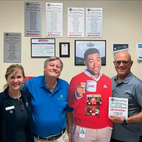 Roots and Wings, JAKE and Agent John. Celebrating the “Above and Beyond Teacher and Support Staff Awards” at Freedom Shores Elementary School in Boynton Beach!